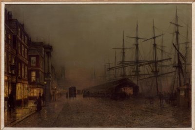 Glasgow, Clydeside / Peinture de J.A. Grimshaw, 1887 - John Atkinson Grimshaw